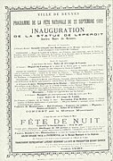 Inauguration de la statue de Leperdit. Archives de Rennes, 9 Fi 14.