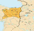 Byzantine Armenia (387-536/640 AD) in 565 AD.