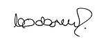 Xuxa's signature in ink