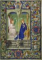 Οι Ωραίες Ώρες του δούκα ντε Μπερρύ : Ευαγγελισμός μικρογραφία, 1405-1409, Νέα Υόρκη, Μητροπολιτικό Μουσείο, The Cloisters