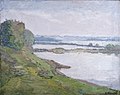 "Vistula Shore" painted by Bogdan Cierpisz in 1898, oil on canvas