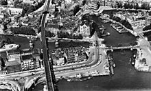 Bolwerk (voorgrond) en Oudehaven in 1939