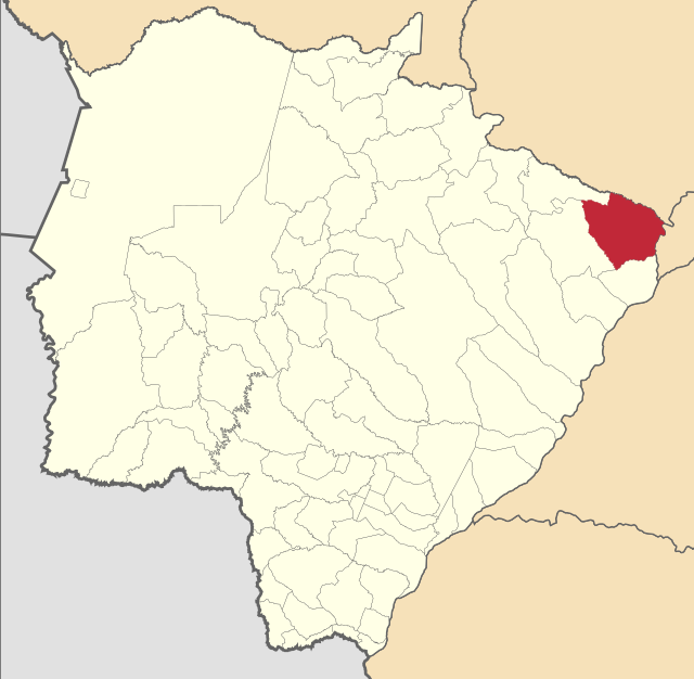 Localização de Paranaíba em Mato Grosso do Sul