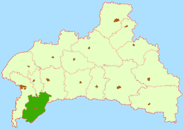 Distretto di Malaryta – Localizzazione