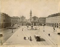 La Piazza San Carlo par Carlo Brogi.