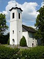 Evangelische Kirche Burg (Herborn), schöne schlichte, gut belichtete Kirche im Grünen ohne störende Autos, Laternen, Menschen etc.