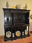 Cabinet d'ébène du XVIIe siècle