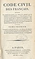 Didot's type in the Code civil des Français, printed by the company of Firmin Didot in 1804.