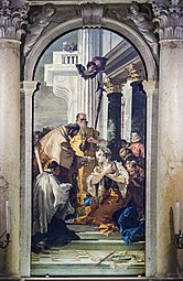 La Dernière communion de sainte Lucie Giambattista Tiepolo, 1747-1748 Santi Apostoli, Venise
