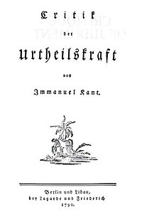 Critique of Judgment, German title page.jpg