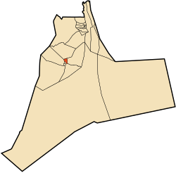 Localização da cidade dentro da província de Ouargla