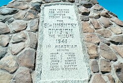 Camp Horn Monument NRHP 2003, reference #03000900.