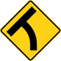 P2-4I T-intersection with a curve (left)