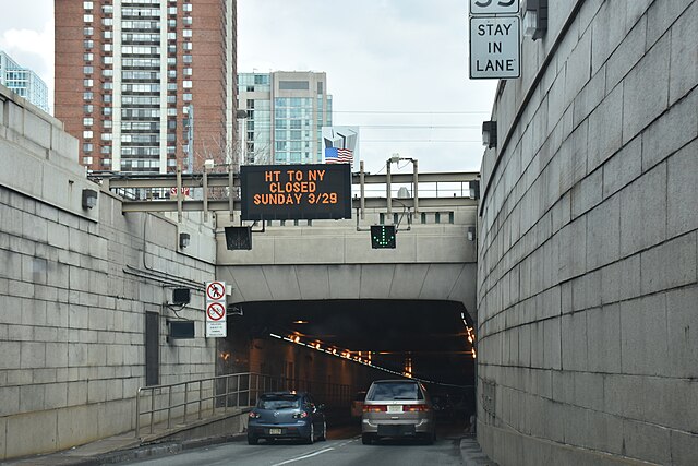 Interstate 78 vor dem Holland Tunnel