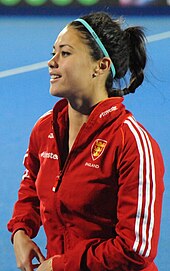 Sam Quek won gold as part of the British hockey team at the 2016 Summer Olympics. Eurohockey 2015- England v Germany (20943269131).jpg