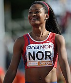 Ezinne Okparaebo Rang fünf in 11,44 s