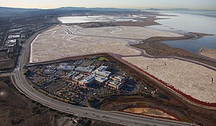 Facebook Headquarters en 2011, de Menlo Park, au bord de la Baie de San Francisco