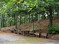 Feggendorfer Stolln, Zechenplatz mit Förderwagen