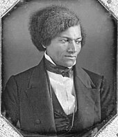 Douglass stood up to speak in favour of women's right to vote. Frederick Douglass (1840s).jpg