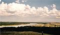L Missouri acerca de l Fort Abrahan Lincoln State Park a sul de Bismarck (Dakota de l Norte)