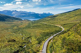 Fylkesväg 862 i Krokelvdalen.