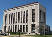 A combined Post Office, Customs House, and Federal Court House in Galveston, Texas Galveston Federal Building 2009.jpg