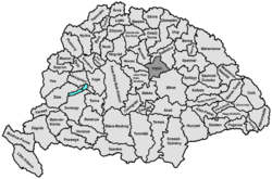 Hajdú vármegye térképe