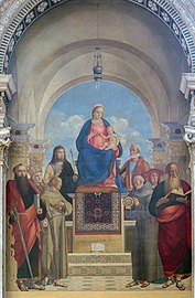 Madonna con Bambino e santi di artista quattrocentesco