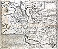 نقشه ایران در سال۱۱۴۲ قمری تهیه شده توسط ابراهیم عز متفرقگان درگاه عالی دربار عثمانی. بحر فارس هم در جدول توضیحات و هم در جنوب ایران مشخص است.