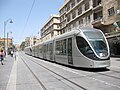 Proefriten Jeruzalem lightrail op Jaffa Road