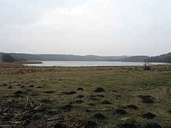 Kielstrup Sø set fra øst, tæt ved udløbet til Mariager Fjord