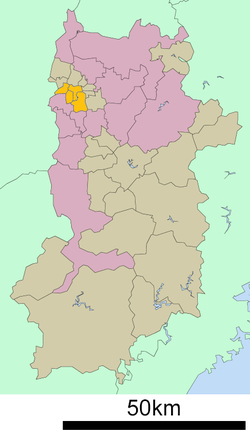 Lokasi Kitakatsuragi di Prefektur Nara