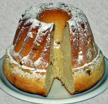 Germana kekso aŭ alilingve Gugelhupf/ Kugelhupf/Kouglof/Babka/Bundt cake