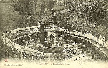 La fontaine Saint-Samuel vers 1920.