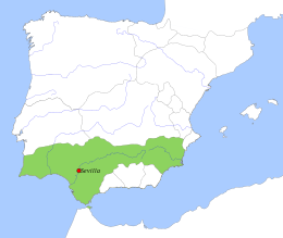 Taifa di Siviglia - Localizzazione