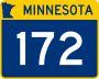 Trunk Highway 172 marker