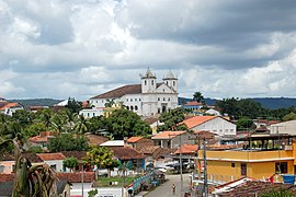 Vista da cidade, com a Igreja Matriz ao fundo