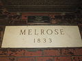Melrose Plantation cornerstone date 1833