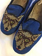 The viral blue wolf slippers