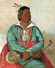 Mó-sho-la-túb-bee, Aquele que expulsa e mata, chefe da tribo Choctaw, 1834