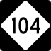 North Carolina Highway 104 marker