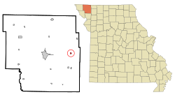 Location of Ravenwood, Missouri