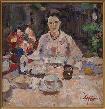 Ontbijt in de tuin, ca. 1914-1916
