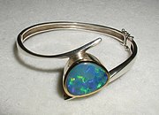 A modern opal bracelet from Australia.