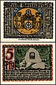 5 Pfennig Notgeldschein von Osnabrück (1921)