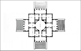 Ilustracija iz Paladijeve „Četiri knjige o arhitekturi”
