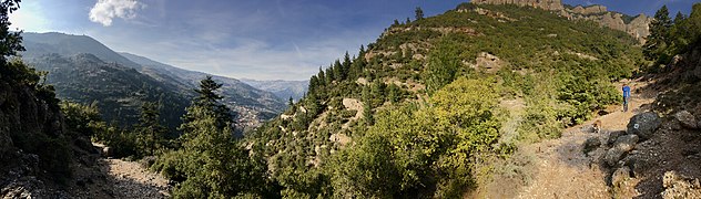 Panorama des gorges du Vouraïkós.