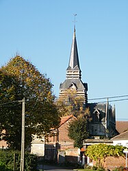 The church in Piennes-Onvillers