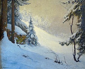 Effet de neige (1911), huile sur toile, Remiremont, musée Charles de Bruyères.