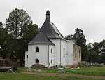 Pohoří na Šumavě - kostel Svaté Panny Marie Dobré Rady, rekonstruovaný závěr.jpg